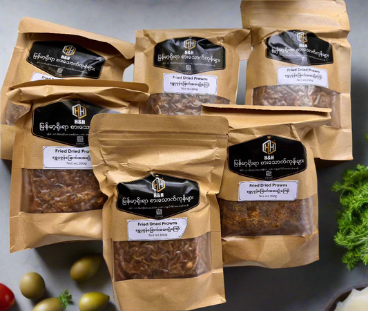 ရွှေပုဇွန်ခြောက်အချိုကြော် (H&H) (160g)