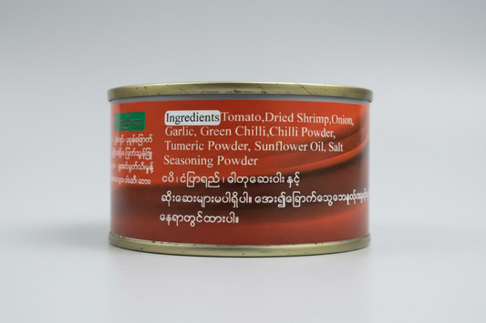 မိုချိလေး ပုဇွန်ခြောက်ခရမ်းချဉ်သီးချက် - Mochi Lay Dried Shrimp Tomato Paste Curry