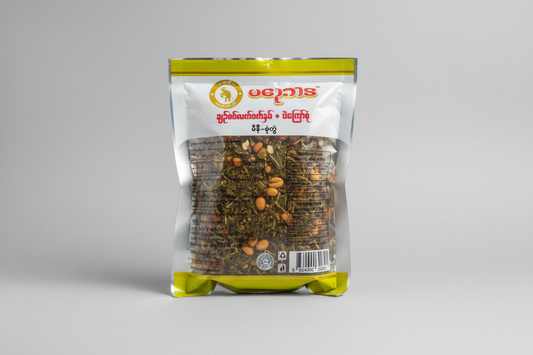 မတုတ်မ ချဉ်စပ်လက်ဖက်နှပ် + ပဲကြော်စုံ ( မီနီ-စုံတွဲ)