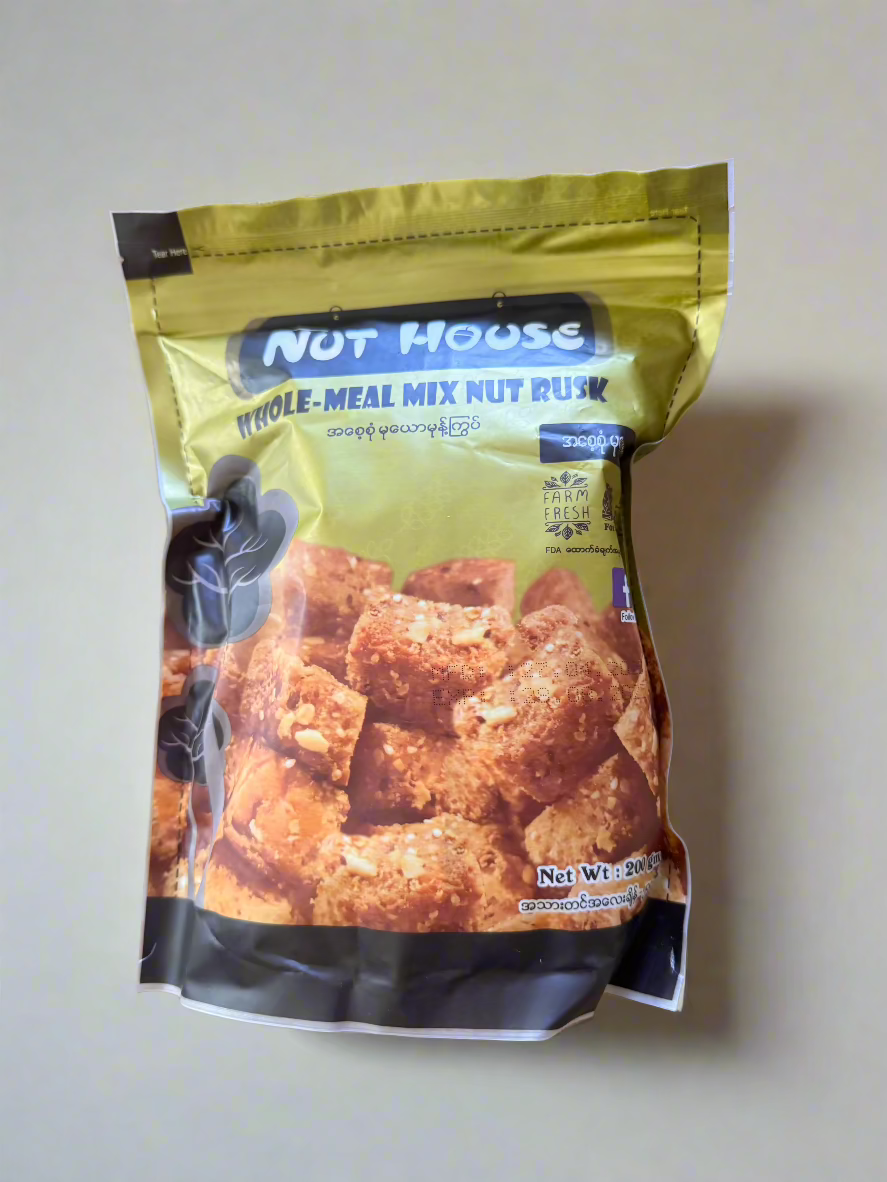 Nut House Rusk - မုန့်ကြွပ်ထုပ်