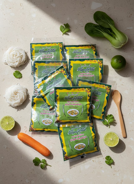 အိမ့်စည်းစိမ် ရခိုင်မုန့်တီဟင်းရည် အနှစ်ခြောက်