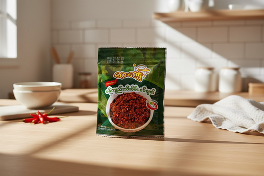 လေးကျော် မန်ကျည်းသီးစိမ်း ငပိချက်- Lay Kyaw Tamarind Ngapichat