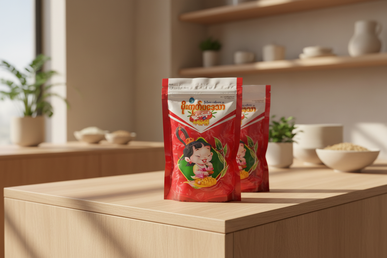 မိုးကုတ်ပဒေသာ လဖက် နှင့် နှစ်ပြန်ကြော် အစုံထုပ်